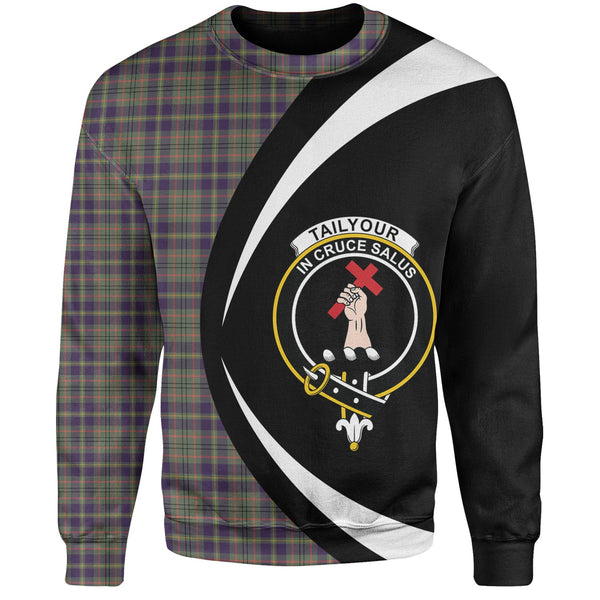 Tailyour Weathered Clan Badge Tartan Sweatshirt Circle Style Personalized