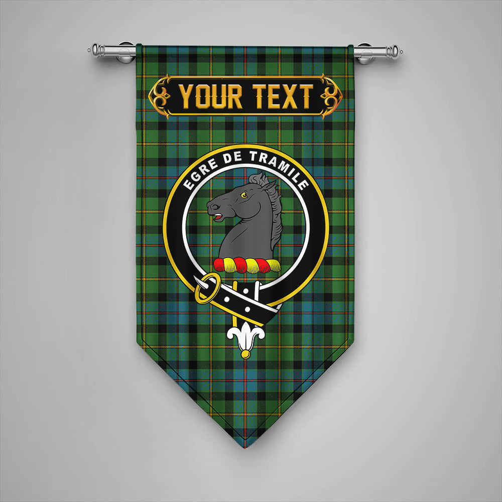 Tait Ancient Clan Badge Tartan Gonfalon Personalize