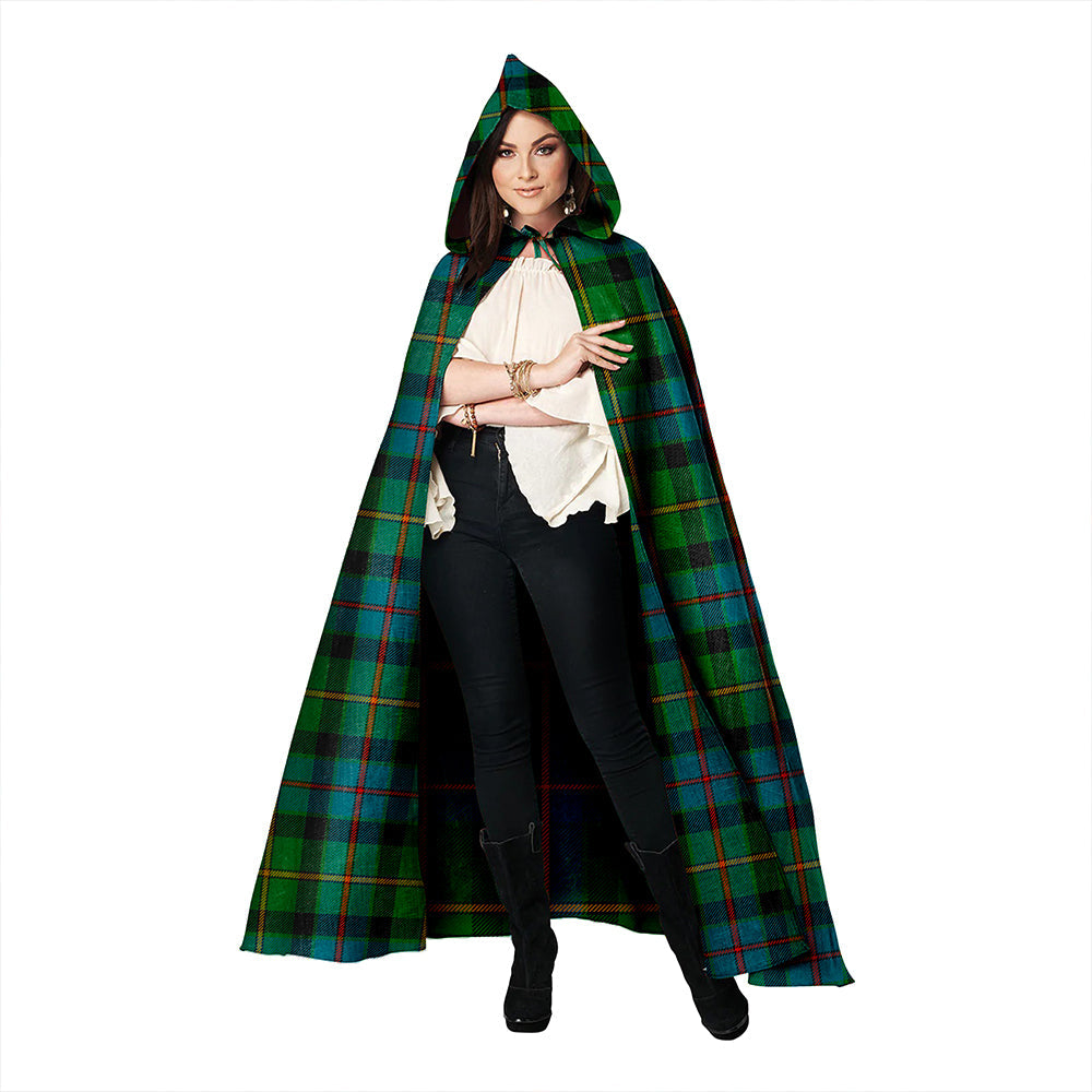 Tait Ancient Clan Badge Tartan Hooded Cloak