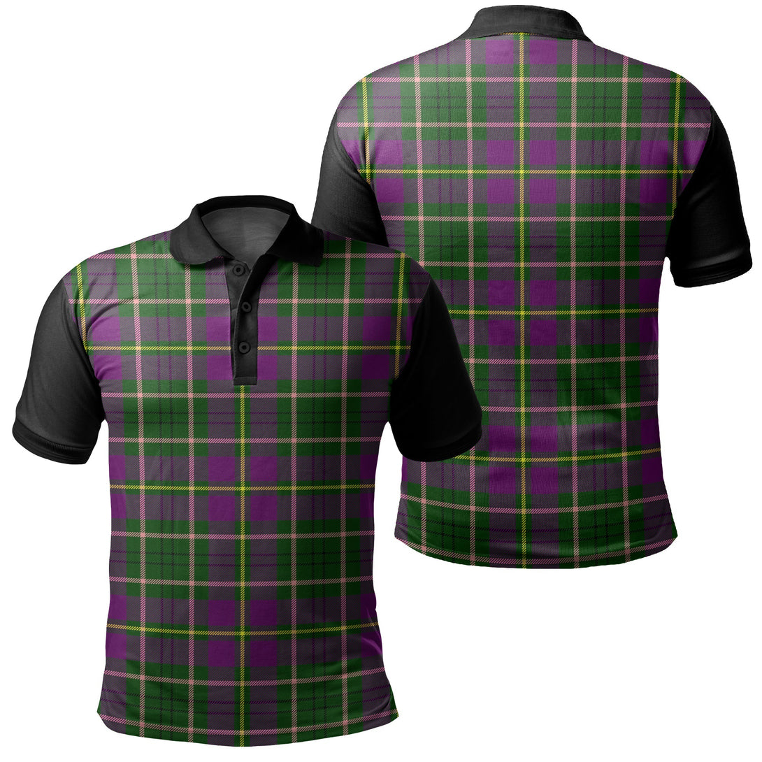 Taylor Tartan Classic Polo Shirt Black Neck 1 Style