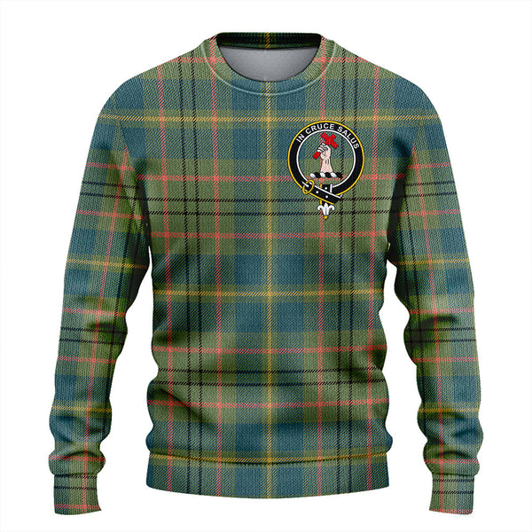 Taylor Ancient Clan Badge Tartan Knitted Sweater