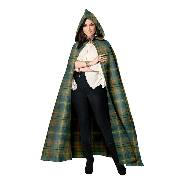 Taylor Ancient Clan Badge Tartan Hooded Cloak