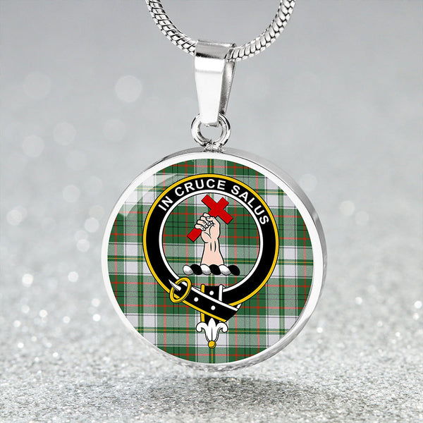 Taylor Dress Ancient Clan Badge Tartan Classic Circle Necklace