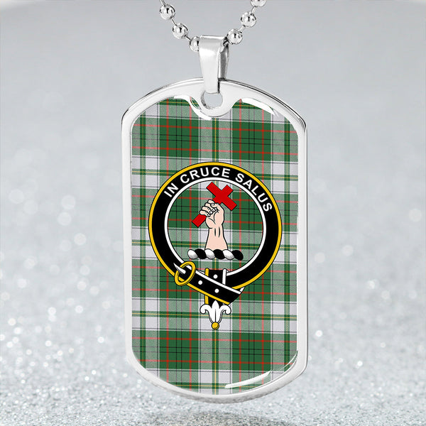 Taylor Dress Ancient Clan Badge Classic Tartan Dog Tag Necklace