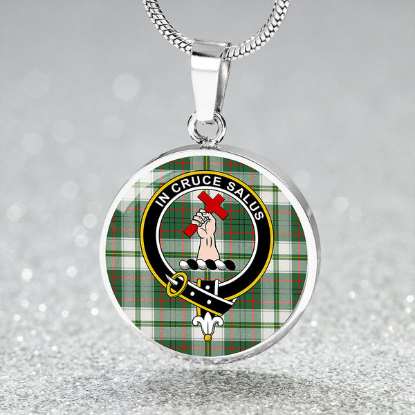 Taylor Dress Modern Clan Badge Tartan Classic Circle Necklace