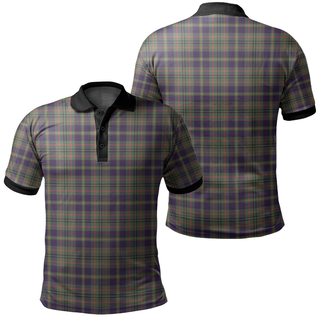 Taylor Weathered Tartan Classic Polo Shirt Black Neck 2 Style