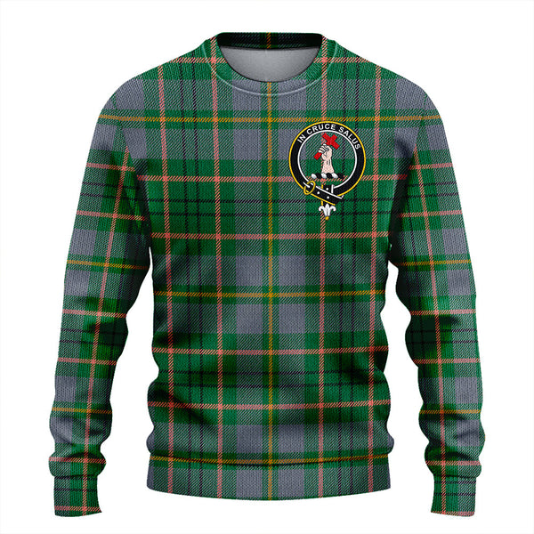 Taylor Weathered Clan Badge Tartan Knitted Sweater