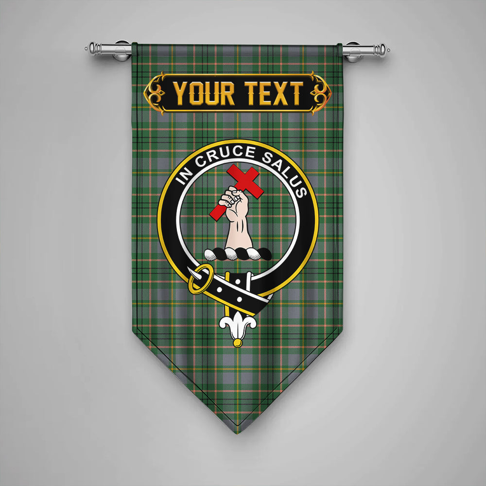 Taylor Weathered Clan Badge Tartan Gonfalon Personalize