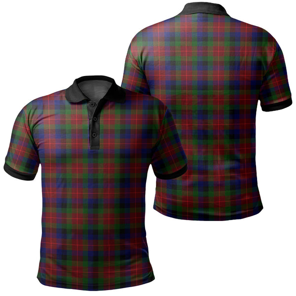 Tennant Tartan Classic Polo Shirt Black Neck 2 Style