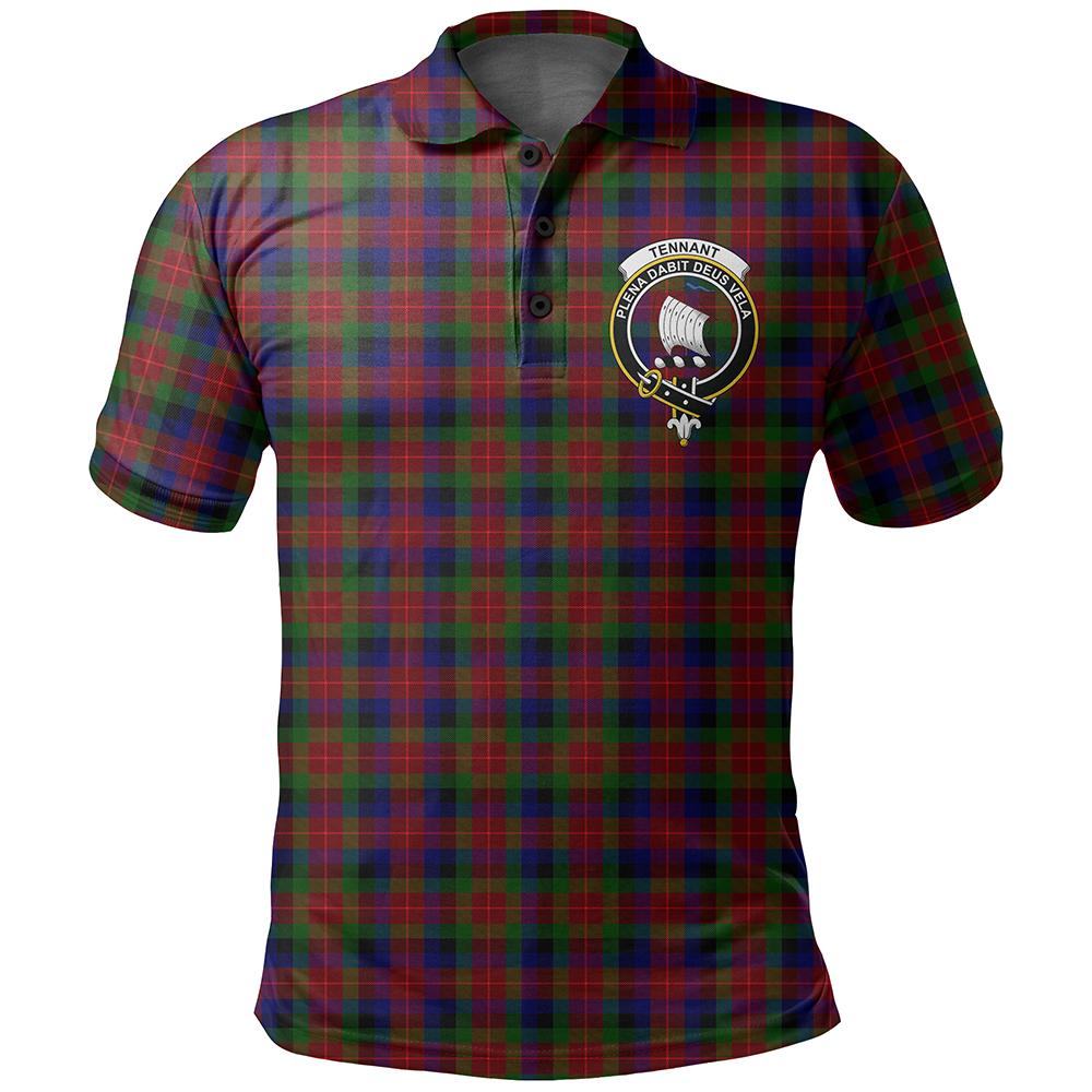 Tennant Tartan Classic Crest Polo Shirt | Celticprime.com – celticprime