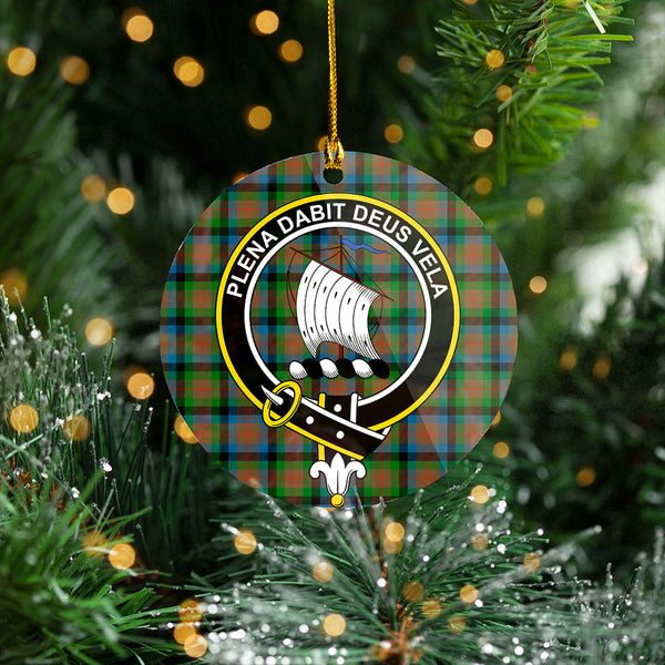 Tennant Ancient Clan Badge Tartan Plastic Christmas Ornaments