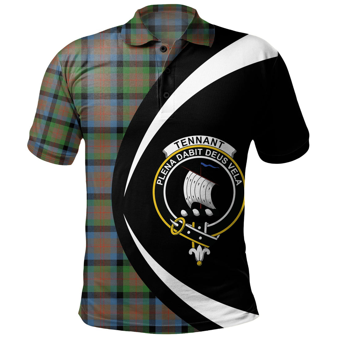 Tennant Ancient Clan Badge Tartan Polo Shirt Circle Style Personalized