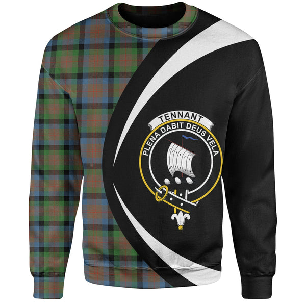 Tennant Ancient Clan Badge Tartan Sweatshirt Circle Style Personalized