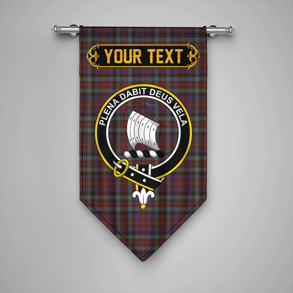 Tennant Weathered Clan Badge Tartan Gonfalon Personalize