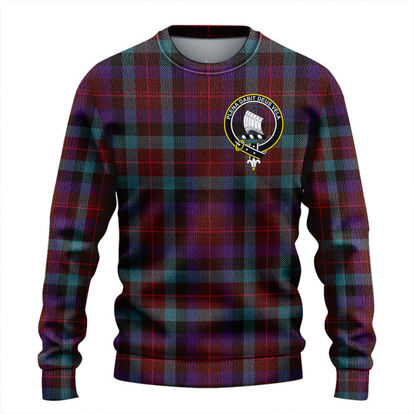 Tennant Weathered Clan Badge Tartan Knitted Sweater