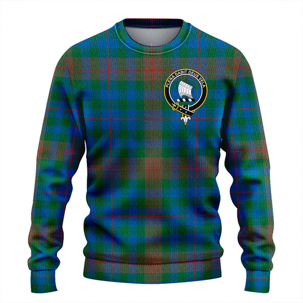 Tennant Yules Ancient Clan Badge Tartan Knitted Sweater