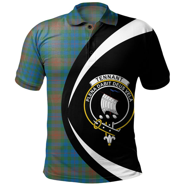 Tennant Yules Ancient Clan Badge Tartan Polo Shirt Circle Style Personalized