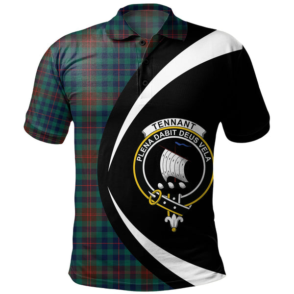 Tennant Yules Modern Clan Badge Tartan Polo Shirt Circle Style Personalized