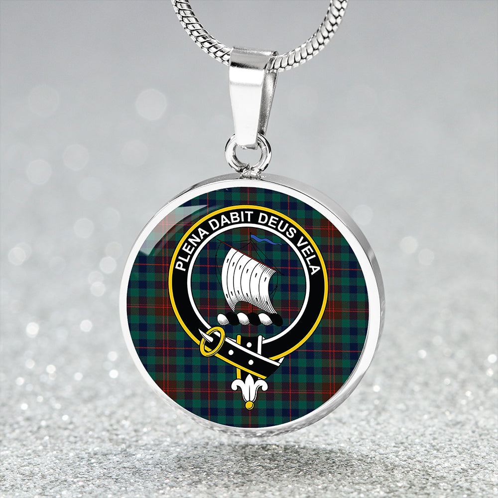 Tennant Yules Modern Clan Badge Tartan Classic Circle Necklace