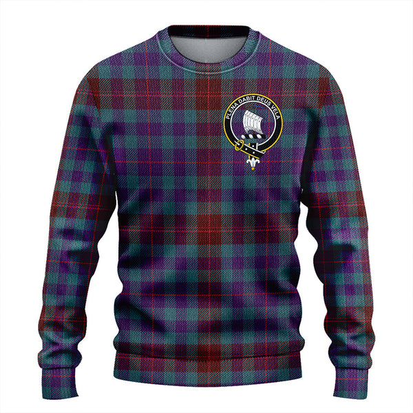 Tennant Yules Weathered Clan Badge Tartan Knitted Sweater