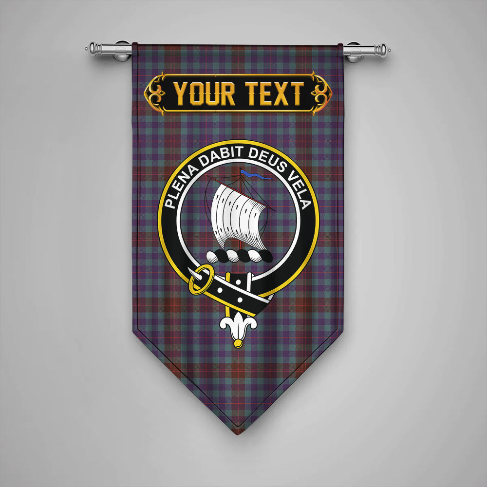 Tennant Yules Weathered Clan Badge Tartan Gonfalon Personalize