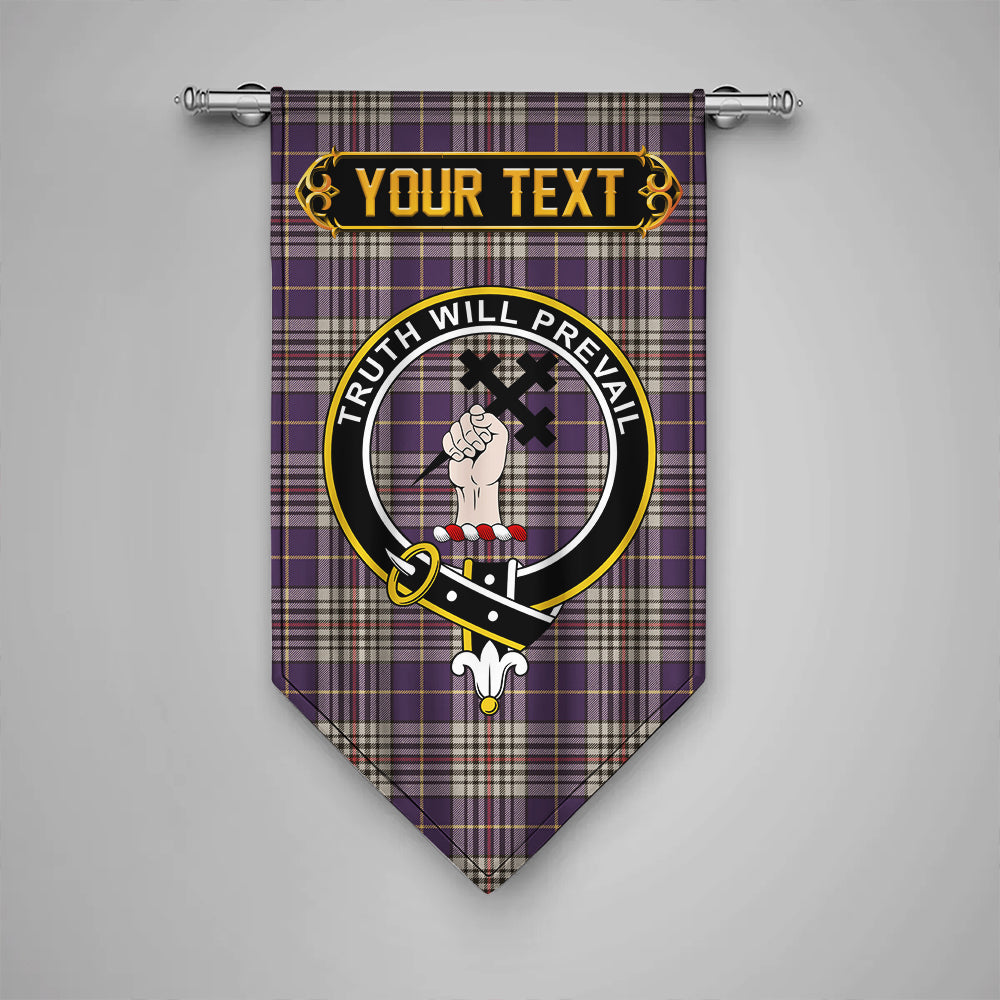 Thompson Variant (Thomson Variant) Weathered Clan Badge Tartan Gonfalon Personalize