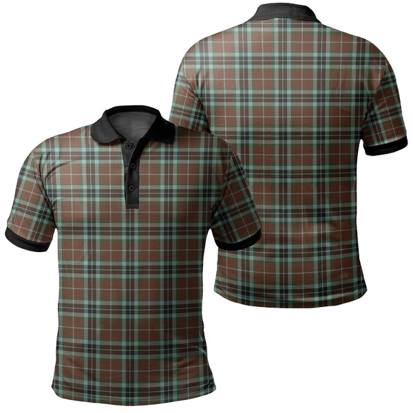 Thomson Hunting Modern Tartan Classic Polo Shirt Black Neck 2 Style