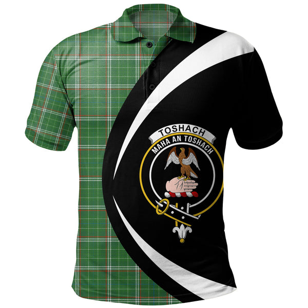 Toshach Ancient Clan Badge Tartan Polo Shirt Circle Style Personalized