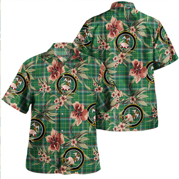 Toshach Modern Clan Badge Tartan Aloha Hawaiian Shirt Tropical Old Style