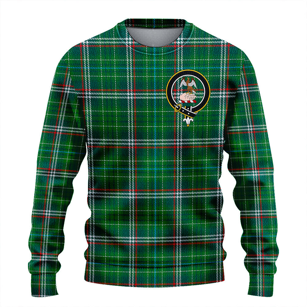 Toshach Modern Clan Badge Tartan Knitted Sweater