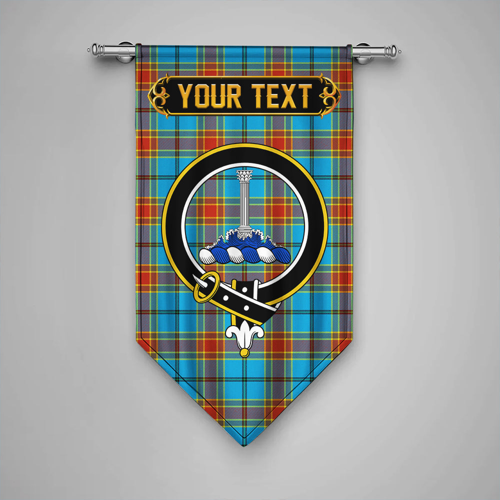 Traill (Trayle) Weathered Clan Badge Tartan Gonfalon Personalize