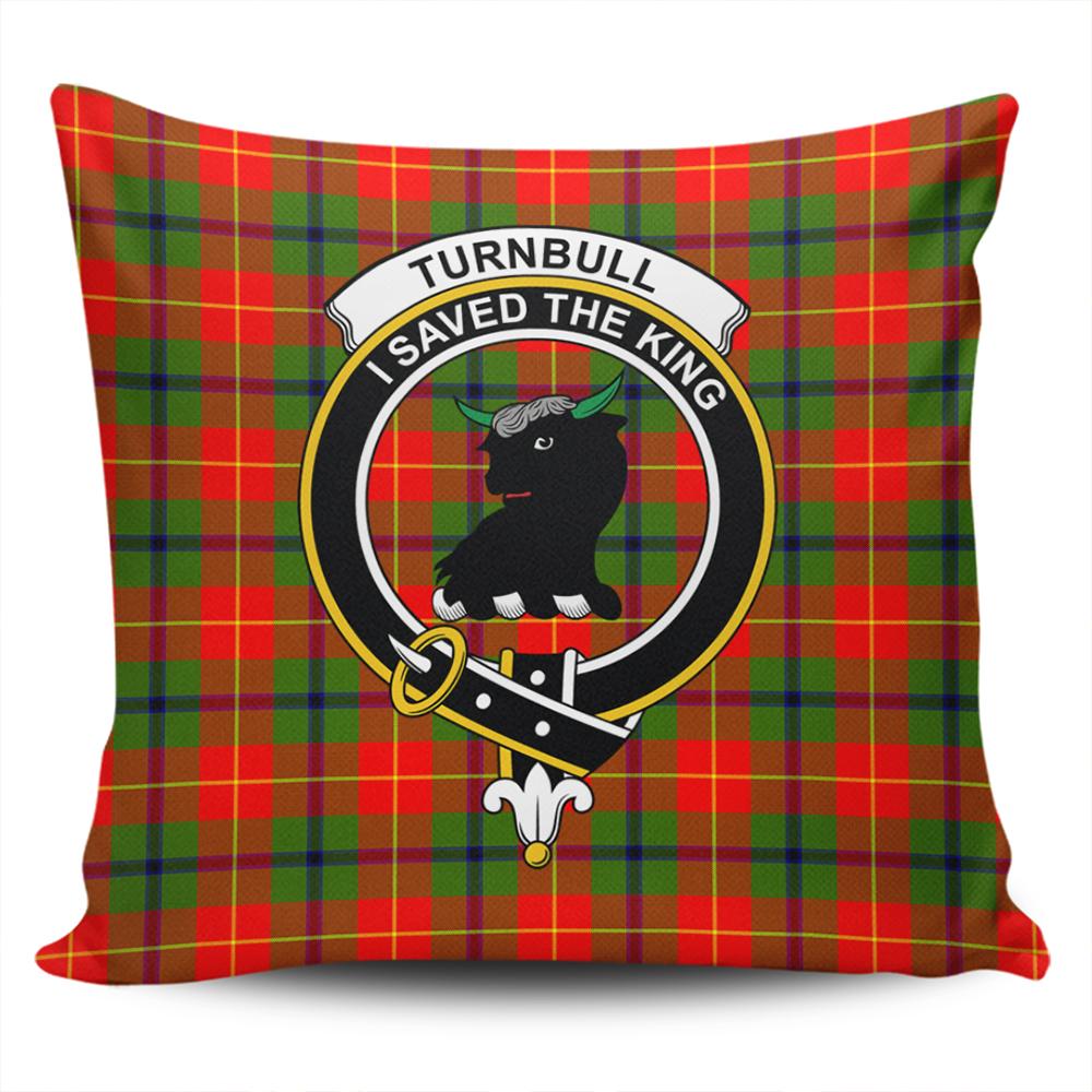 Turnbull Dress Tartan Classic Crest Pillow Cover