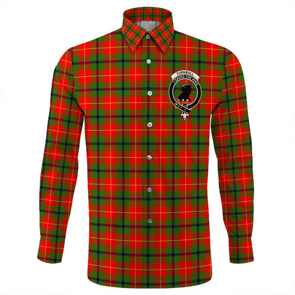 Turnbull Dress Tartan Classic Crest Long Sleeve Button Shirt