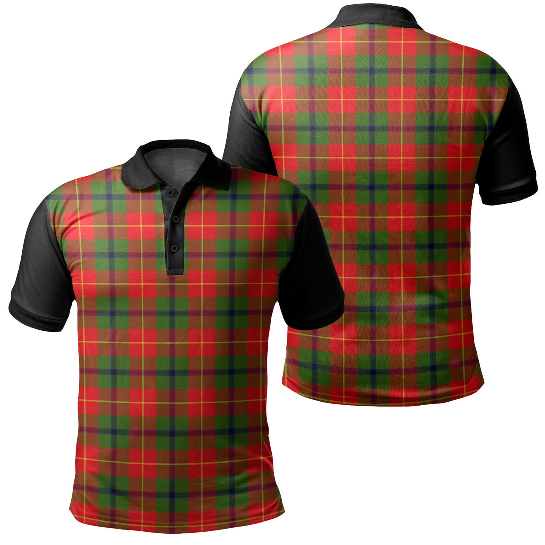 Turnbull Dress Tartan Classic Polo Shirt Black Neck 1 Style