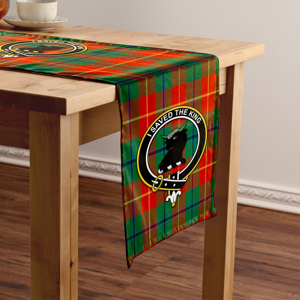 Turnbull Dress Ancient Clan Badge Tartan Table Runner