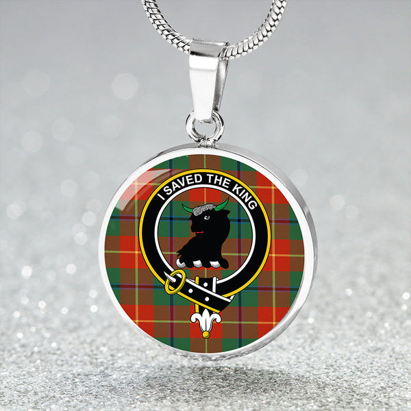 Turnbull Dress Ancient Clan Badge Tartan Classic Circle Necklace