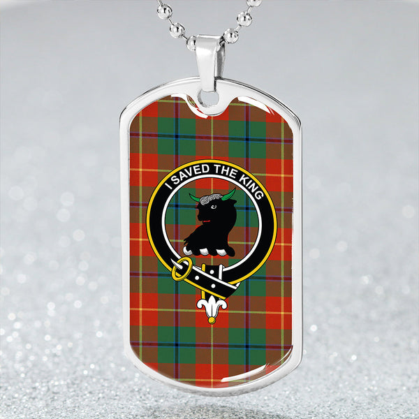 Turnbull Dress Ancient Clan Badge Classic Tartan Dog Tag Necklace