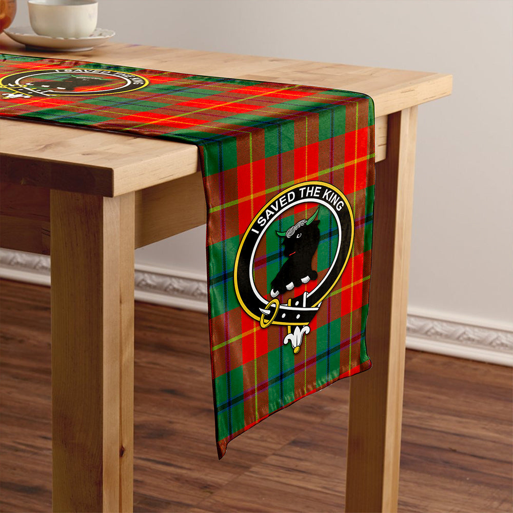 Turnbull Dress Modern Clan Badge Tartan Table Runner