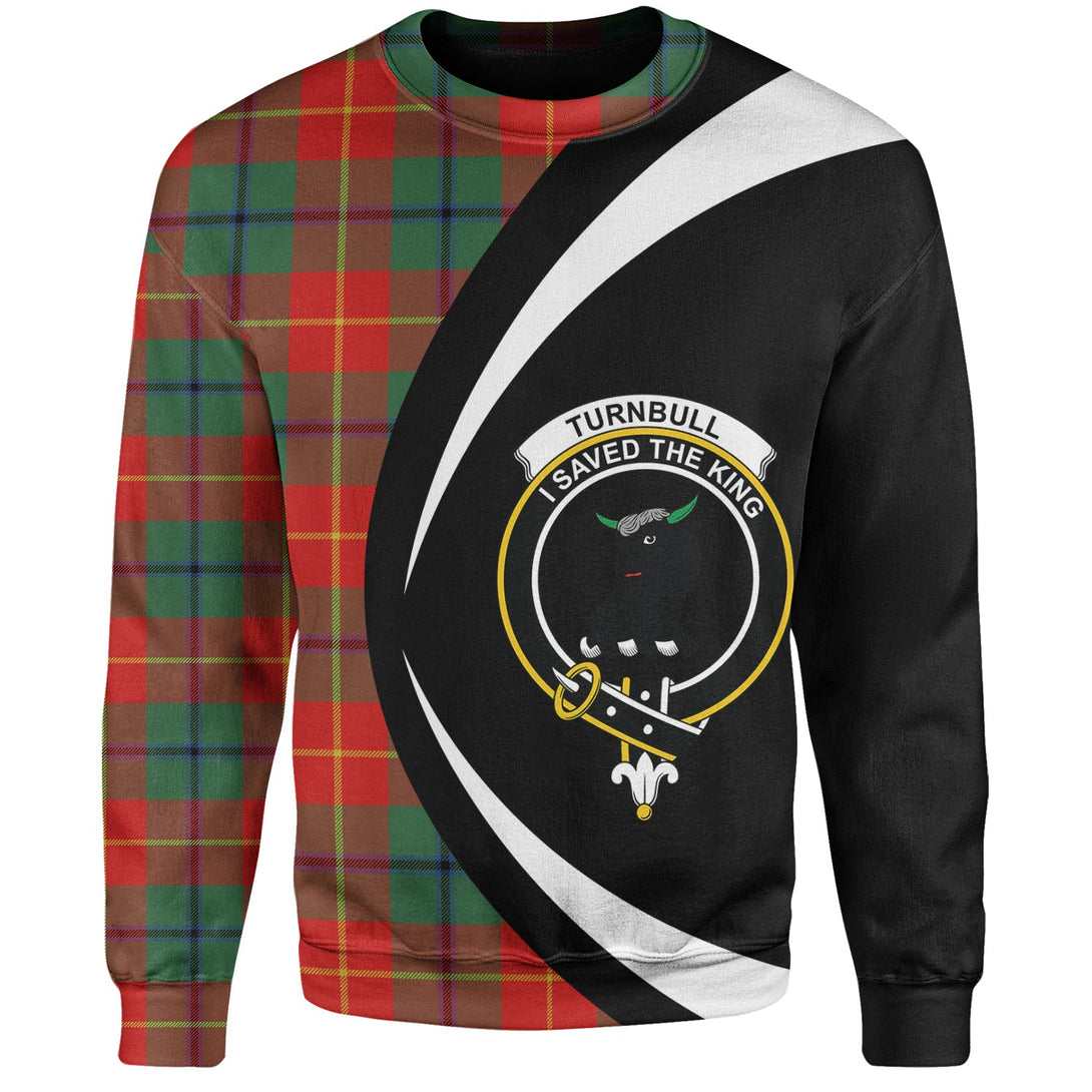 Turnbull Dress Modern Clan Badge Tartan Sweatshirt Circle Style Personalized