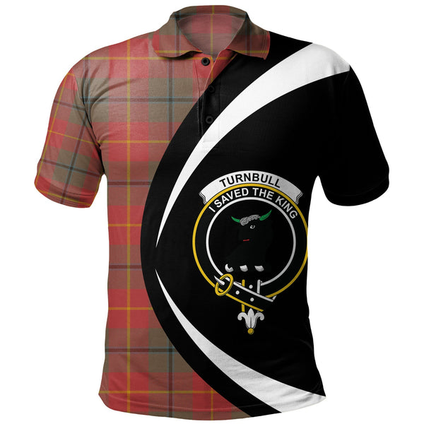 Turnbull Dress Weathered Clan Badge Tartan Polo Shirt Circle Style Personalized