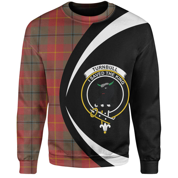 Turnbull Dress Weathered Clan Badge Tartan Sweatshirt Circle Style Personalized