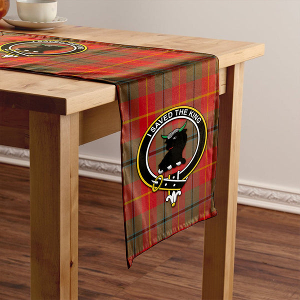 Turnbull Dress Weathered Clan Badge Tartan Table Runner