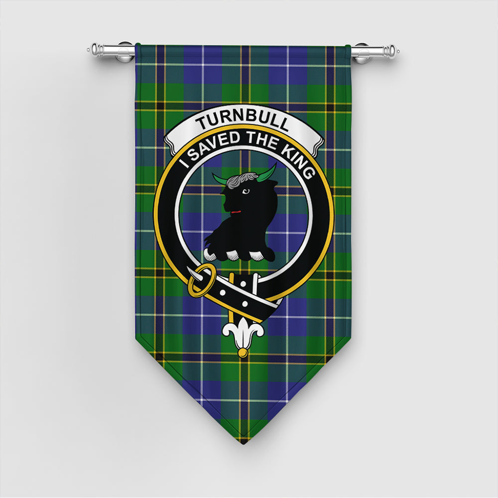 Turnbull Hunting Tartan Classic Crest Gonfalon