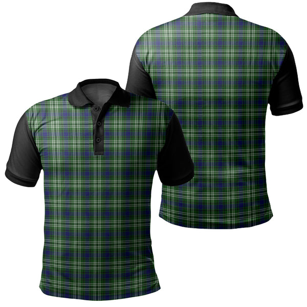 Tweedside District Tartan Classic Polo Shirt Black Neck 1 Style