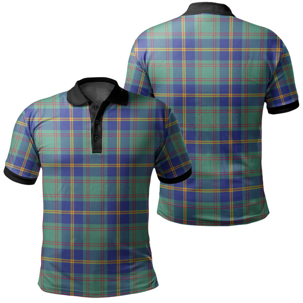 US Marine Tartan Classic Polo Shirt Black Neck 2 Style