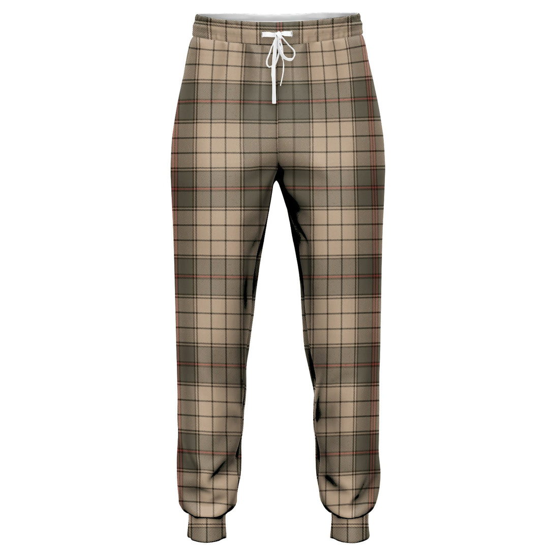 Ulster Brown Weathered Tartan Jogger Pants