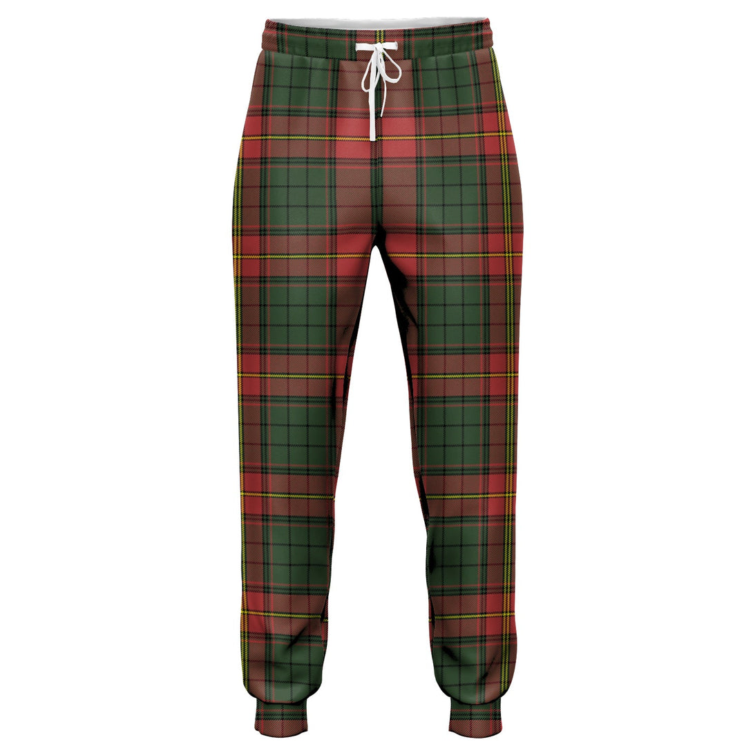 Ulster Red Modern Tartan Jogger Pants