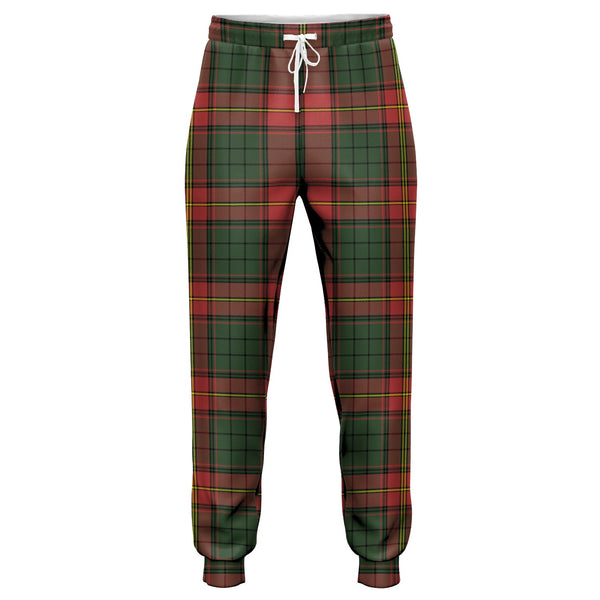 Ulster Red Modern Tartan Jogger Pants