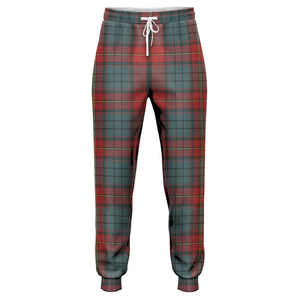 Ulster Red Weathered Tartan Jogger Pants