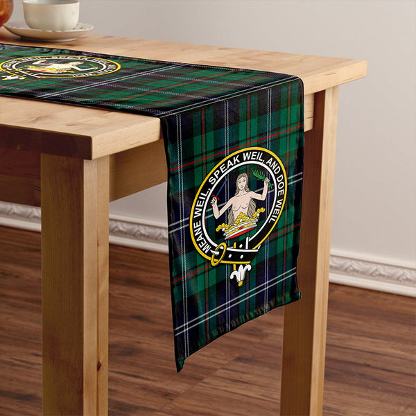 Urquhart Modern Clan Badge Tartan Table Runner